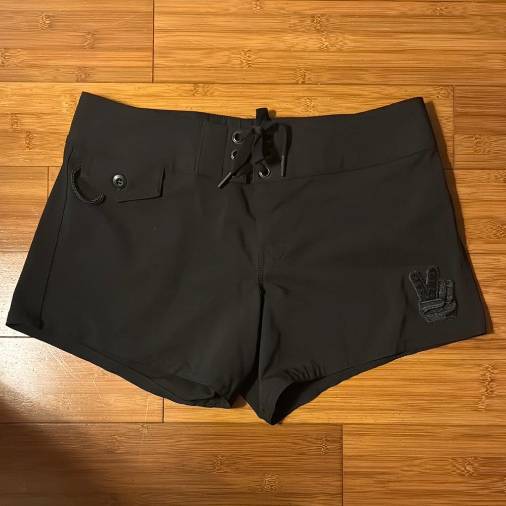 Birdwell Black Athletic Shorts Quick-Dry Minimalist Design